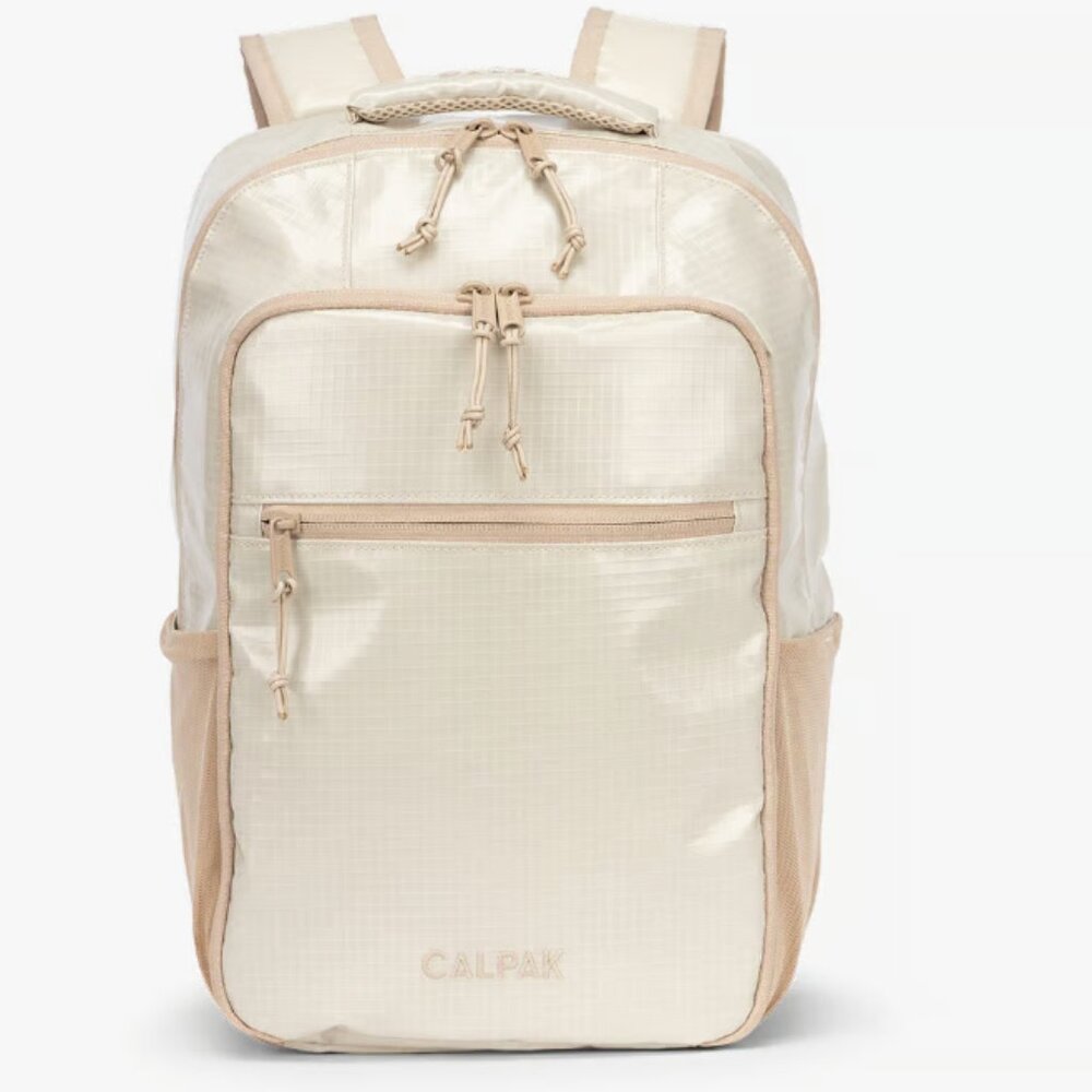 Calpak Terra Laptop Backpack in White Sands